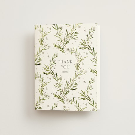 Foil-Pressed Bridal Shower Thank You Cards