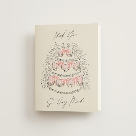 Foil-Pressed Bridal Shower Thank You Cards