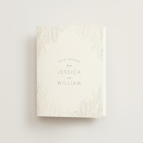 Gloss-Press Folded Wedding Thank You Cards