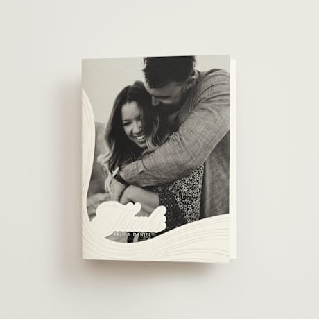 Gloss-Press Folded Wedding Thank You Cards
