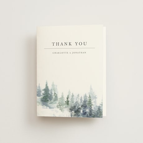Folded Wedding Thank You Cards
