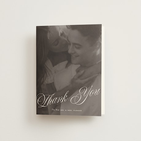 Folded Wedding Thank You Cards