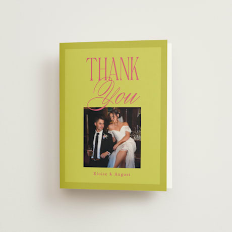 Folded Wedding Thank You Cards