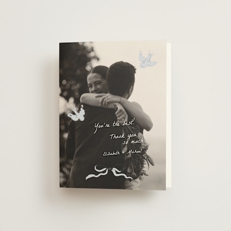 Folded Wedding Thank You Cards