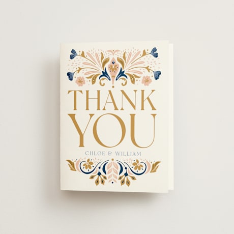 Folded Wedding Thank You Cards