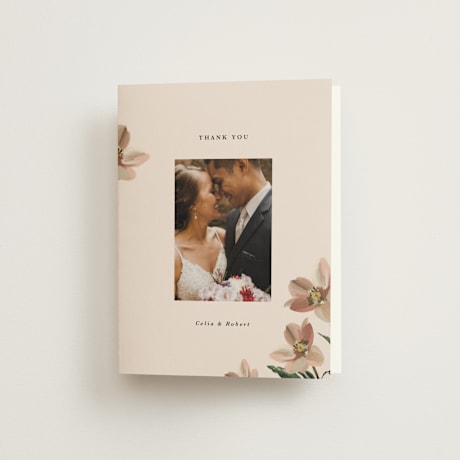 Folded Wedding Thank You Cards