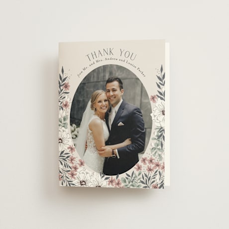 Folded Wedding Thank You Cards