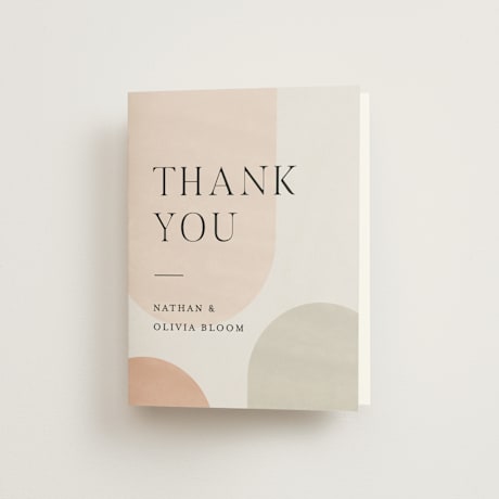 Folded Wedding Thank You Cards