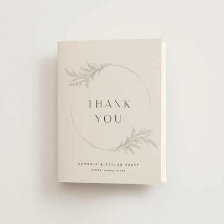 Folded Wedding Thank You Cards