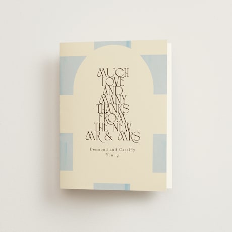 Folded Wedding Thank You Cards