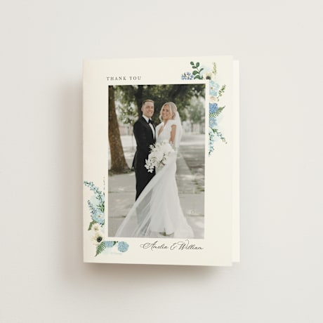 Folded Wedding Thank You Cards