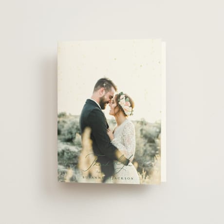 Folded Wedding Thank You Cards
