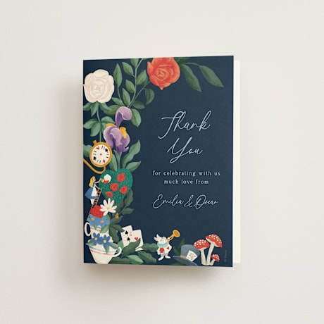 Folded Wedding Thank You Cards