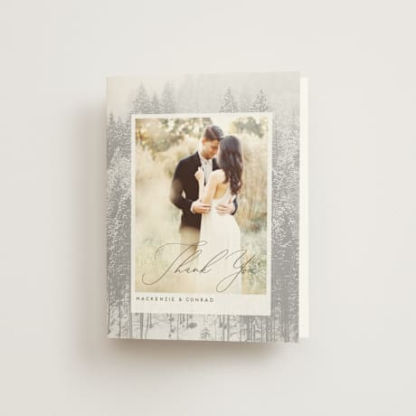 Folded Wedding Thank You Cards