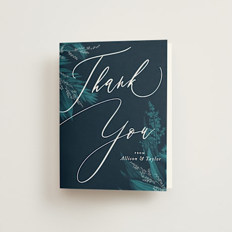 Folded Wedding Thank You Cards