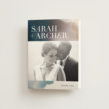 Folded Wedding Thank You Cards