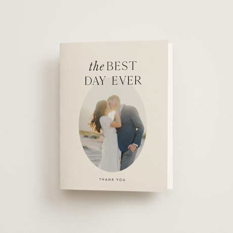 Folded Wedding Thank You Cards