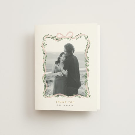 Folded Wedding Thank You Cards