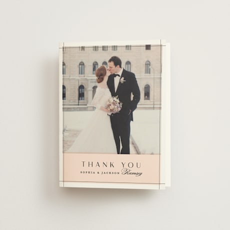 Folded Wedding Thank You Cards