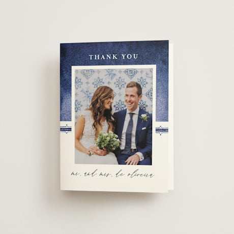Folded Wedding Thank You Cards
