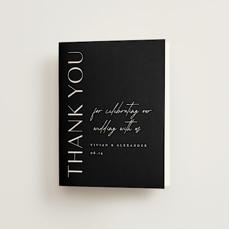 Folded Wedding Thank You Cards