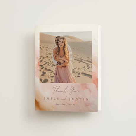 Folded Wedding Thank You Cards