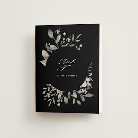 Folded Wedding Thank You Cards