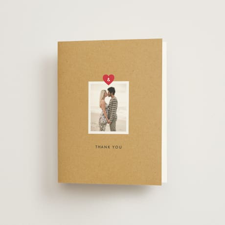 Folded Wedding Thank You Cards