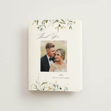 Folded Wedding Thank You Cards