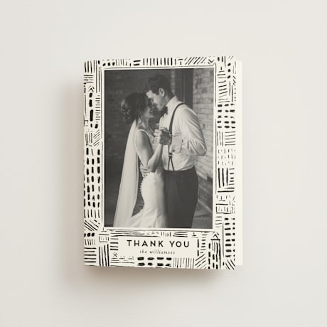 Folded Wedding Thank You Cards