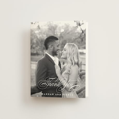 Folded Wedding Thank You Cards