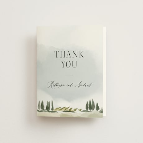 Folded Wedding Thank You Cards