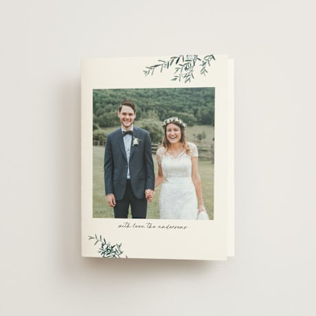 Folded Wedding Thank You Cards