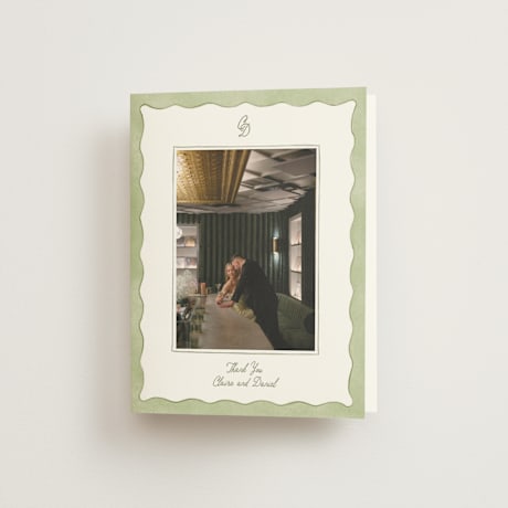 Folded Wedding Thank You Cards