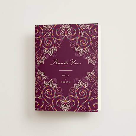 Folded Wedding Thank You Cards