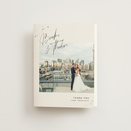 Folded Wedding Thank You Cards