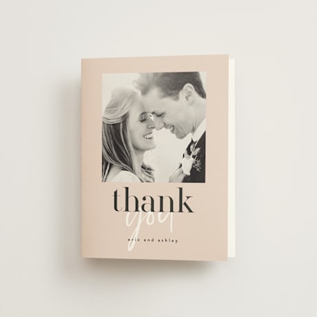 Folded Wedding Thank You Cards