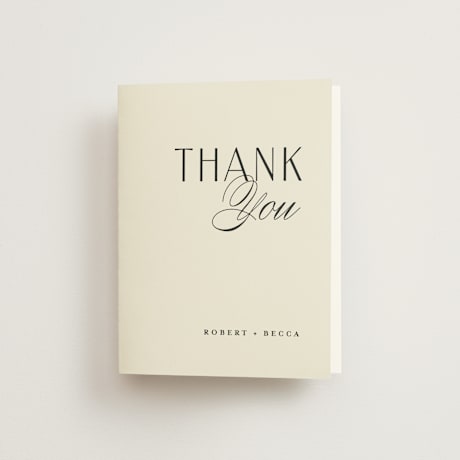 Folded Wedding Thank You Cards