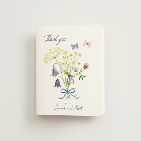 Folded Wedding Thank You Cards