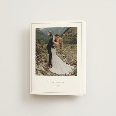 Folded Wedding Thank You Cards