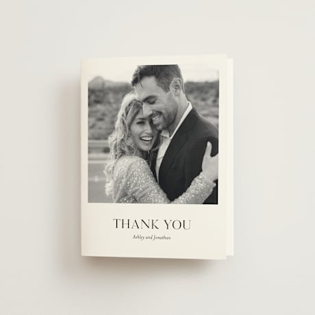 Folded Wedding Thank You Cards