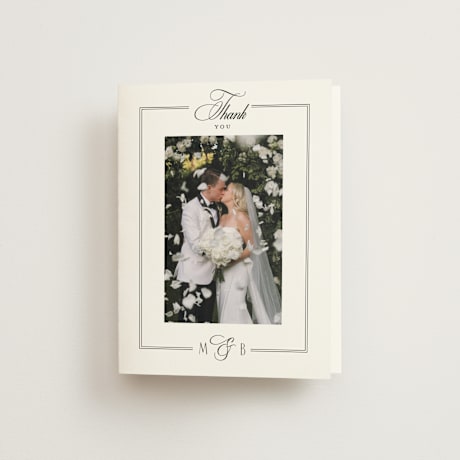 Folded Wedding Thank You Cards