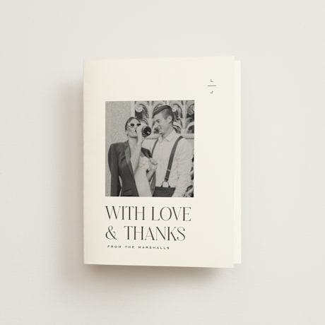 Folded Wedding Thank You Cards