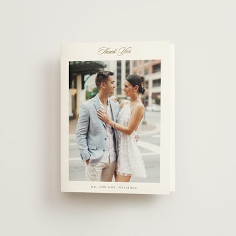 Folded Wedding Thank You Cards
