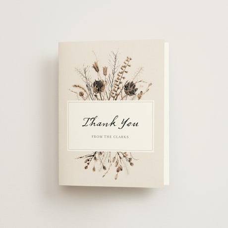Folded Wedding Thank You Cards