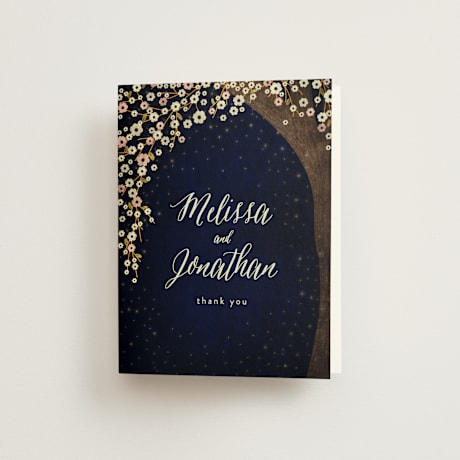 Folded Wedding Thank You Cards