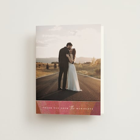 Folded Wedding Thank You Cards