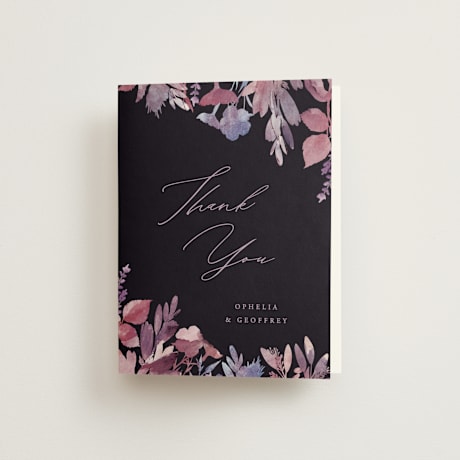 Folded Wedding Thank You Cards