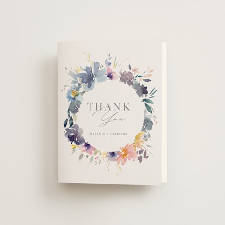 Folded Wedding Thank You Cards
