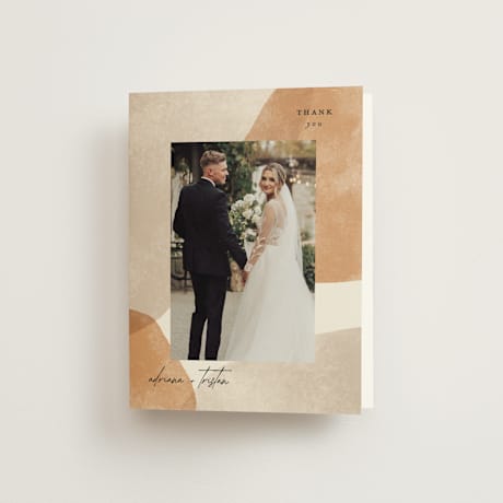 Folded Wedding Thank You Cards